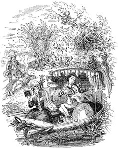 Charles Dickensin "Sketches by Boz". tekijältä Hablot Knight Browne