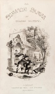Nimisivu julkaisusta "Pickwick Clubin kuolemanjälkeiset paperit", joka julkaistiin kirjana vuonna 1837 tekijältä Hablot Knight Browne