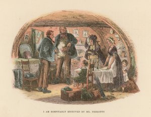 Kuvitus David Copperfieldille tekijältä Hablot Knight Browne
