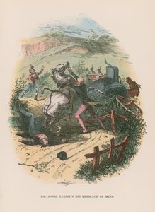 Kuvitus Martin Chuzzlewit -teokseen tekijältä Hablot Knight Browne