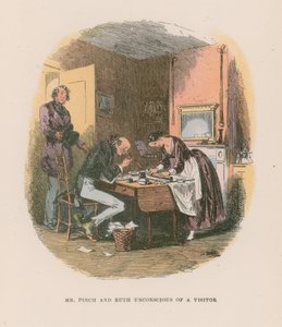 Kuvitus Martin Chuzzlewit -teokseen tekijältä Hablot Knight Browne