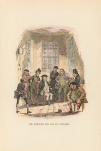 Kuvitus Pickwick Papersille tekijältä Hablot Knight Browne