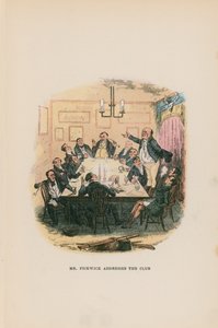 Kuvitus Pickwick Papersille tekijältä Hablot Knight Browne