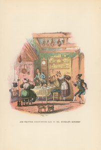 Kuvitus Pickwick Papersille tekijältä Hablot Knight Browne