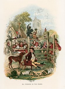 Kuvitus Pickwick Papersille tekijältä Hablot Knight Browne
