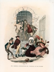 Kuvitus Pickwick Papersille tekijältä Hablot Knight Browne