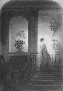 Shadow, kuvitus Charles Dickensin (1812-70) teoksesta "Bleak House", julkaistu 1853 tekijältä Hablot Knight Browne