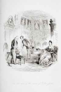 Tulkinghorn-niminen vanha mies, kuvitus Charles Dickensin (1812-70) 