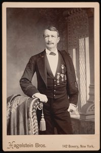 J. Wattsin muotokuva John Watts De Peyster 1821-1907, Ennen vuotta 1896. tekijältä Hagelstein Bros