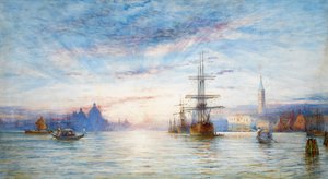 Auringonlasku Venetsian laguunin yllä (wc paperille) tekijältä Hale Sanders