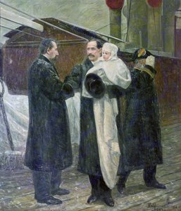 Kuningas Haakon Norjan maalla vuonna 1905