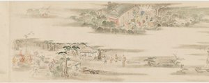 Kahdentoista kuukauden harrastukset ja ammatit, Edo-kausi, 1600-luvun loppu - 1700-luvun alku. tekijältä Hanabusa Itcho