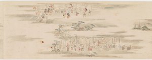 Kahdentoista kuukauden harrastukset ja ammatit, Edo-kausi, 1600-luvun loppu - 1700-luvun alku. tekijältä Hanabusa Itcho
