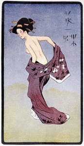 Nuori japanilainen riisuttu - ""japanilaisessa nukkessa", jonka on kirjoittanut Félicien Champsaur, sairas. Hanafusa Itcho, Pariisi