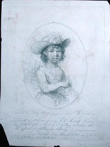 Sketch, spoiler James Gillray (1757-1815) 1781 (hopeapiste paperilla) tekijältä Hannah Humphrey