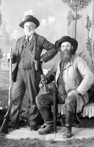 Richard Maynard ja kapteeni Newton H. Chittenden, noin 1875 (svetokuva).