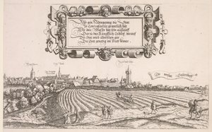 Panoraamanäkymä Nürnbergiin: Oikea osa, 1552.