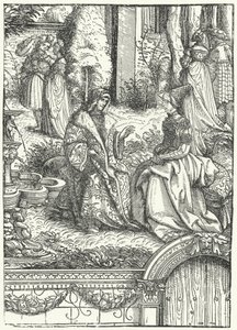 Maximilian I, Pyhän Rooman keisari, ja hänen vaimonsa Maria Burgundilainen (kaiverrus).