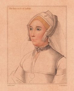Catherine Brandon, Suffolkin herttuatar, 1812 (kaiverrus) tekijältä Hans (after) Holbein the Younger