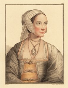Cicely, Sir Thomas Moren tytär. ,1812 (kaiverrus) tekijältä Hans (after) Holbein the Younger