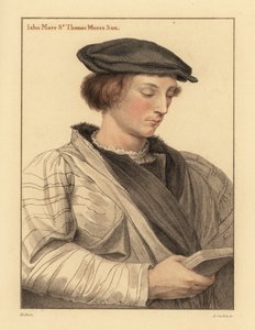 John More, 19-vuotias, Sir Thomas Moren poika. ,1812 (kaiverrus) tekijältä Hans (after) Holbein the Younger