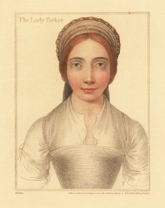 Lady Parker, Sir Henry Parkerin vaimo, 1812 (kaiverrus) tekijältä Hans (after) Holbein the Younger