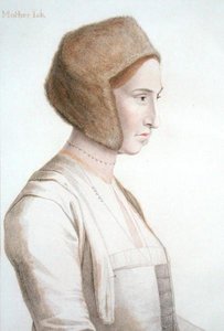 Äiti Jackson, tulevaisuuden Edward VI:n sairaanhoitaja, kaiverrus Francesco Bartolozzi (1727-1815) (kaiverrus) tekijältä Hans (after) Holbein the Younger