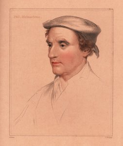 Philip Melanchton tai tuntematon mies., 1812 (kaiverrus) tekijältä Hans (after) Holbein the Younger