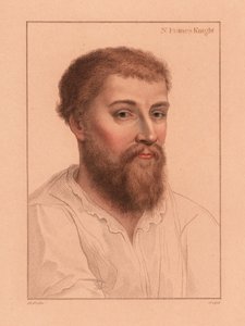 Sir Nicholas Poyntz (1510-1556), englantilainen hoviherra, 1812 (kaiverrus) tekijältä Hans (after) Holbein the Younger
