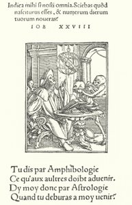 Astrologi (kaiverrus) tekijältä Hans (after) Holbein the Younger