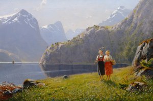 Kesäpäivä Balestrandissa (öljy kankaalle)