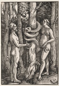 Aatami ja Eeva tekijältä Hans Baldung