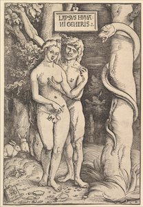 Aadam ja Eeva, 1511. tekijältä Hans Baldung