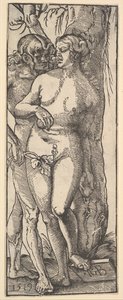 Aadam ja Eeva, 1519. tekijältä Hans Baldung