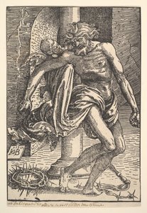 Kristus kidutusvälineillä pienen enkelin tukemana, 1517. tekijältä Hans Baldung