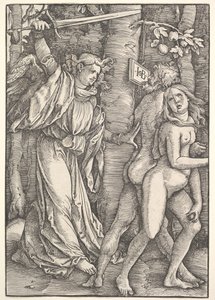Karkotus paratiisista, 1514. tekijältä Hans Baldung