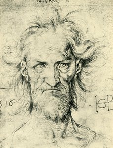 Parrakasvanhan Saturnuksen pää, 1516, 1943. tekijältä Hans Baldung
