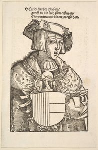 Kaarle V:n muotokuva. tekijältä Hans Baldung