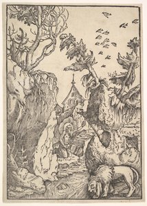 St. Jerome in the Desert, n. 1511. tekijältä Hans Baldung