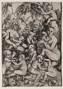 Kaksi äitiä. tekijältä Hans Baldung
