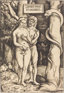 Aadam ja Eeva, 1511 tekijältä Hans Baldung Grien