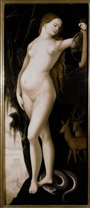 Allegorinen hahmo (Allegory of Prudence) tekijältä Hans Baldung Grien