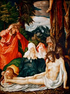 ""Lamentation sur la mort du christ"" (Valitus Kristuksesta) Peinture de Hans Baldung, dit Grien (Baldung Grien) (1484-1545) tekijältä Hans Baldung Grien