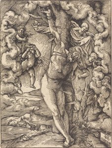 Pyhä Sebastian tekijältä Hans Baldung Grien
