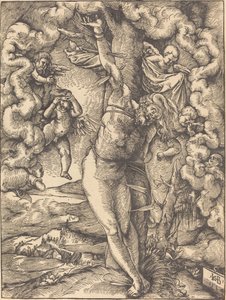Pyhä Sebastian tekijältä Hans Baldung Grien
