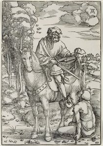St. Martin jakamassa viittaansa tekijältä Hans Baldung Grien