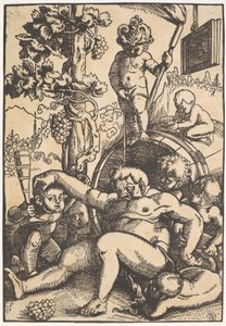 Humala Bacchus, noin 1520 tekijältä Hans Baldung Grien