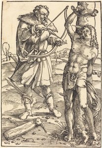 Pyhän Sebastianin marttyyrikuolema tekijältä Hans Baldung Grien