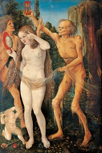 Nuoruus ja kuolema tekijältä Hans Baldung Grien