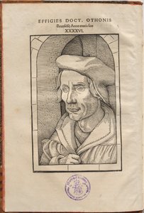 Othonis Brunfelsiuksen huomautukset neljässä evankeliumissa ja Apostolien teoissa... tekijältä Hans Baldung Grien, Otto Brunfels